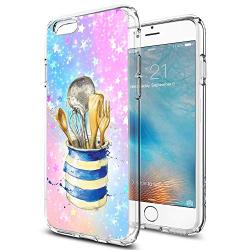 iPhone 6s 6 Case,Flexible Soft TPU Cover Shell,Slim Silicone Black Rubber Non-Slip Durable Design Protective Phone Case for iPhone 6s 6 -Kitchenware