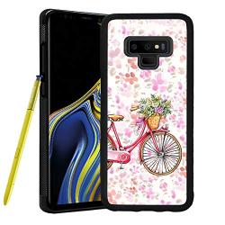 Samsung Galaxy Note 9 Case,Flexible Soft TPU Cover Shell,Slim Silicone Black Rubber Non-Slip Durable Design Protective Phone Case for Samsung Galaxy Note 9 -Bicycle