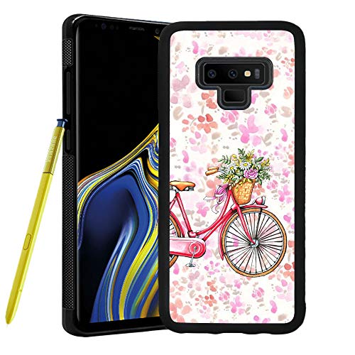 Samsung Galaxy Note 9 Case,Flexible Soft TPU Cover Shell,Slim Silicone Black Rubber Non-Slip Durable Design Protective Phone Case for Samsung Galaxy Note 9 -Bicycle