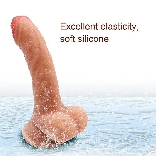 Huge Lifelike 6 Inch Silicone Realistic Tools Female Waterproof for Women - Flesh - Aiyundong1.1