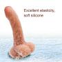 Huge Lifelike 6 Inch Silicone Realistic Tools Female Waterproof for Women - Flesh - Aiyundong1.1