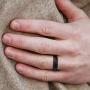 ROQ Silicone Wedding Ring for Men, Affordable 6mm Metallic Silicone Rubber Wedding Bands, Comfort Fit, Singles, 4 & 7 Packs - Black, Grey, Silver, Blue, White