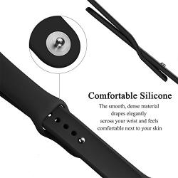 YUNSHU Compatible iWatch Band Replacement iWatch Band 38mm 40mm 42mm 44mm for Women and Man Soft Sports Band Strap Silicone Series 5 Series 4 Series 3 Series 2 Series 1 S/M M/L-Pack