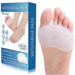 Ball of Foot Cushion for Women and Men, Metatarsal Pad - 4 Pairs (8 Pcs) Breathable and Soft Gel Forefoot Cushion Pads - Cushioning Foot Pads for Standing Blisters Pain Relief (4 PRS Classic)