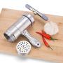304 Stainless Steel - Manual Noodle Maker Press Pasta Machine Crank Cutter Fruits Juicer Cookware With 5 Pressing Moulds - Machines Pasta Pasta Pasta Maker Retro Kitchenware Silicon Attachment