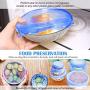 Reusable Silicone Stretch Lids for Bowl,Cup,Pot,Pan,Dish, Food Covers,Flexible Silicone Lids Food Wrap Apply to All Kinds of Food Storage Container