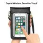 MoKo Cell Phone Bag, Multi-pocket Crossbody Pouch with Shoulder Strap Fit iPhone 11 Pro/11/11 Pro Max/Xs Max/XR/Xs/X, Samsung Galaxy Note 10/Note 10 Plus/S10e/S10/S10 PLUS, Oneplus 7/7 Pro - Black