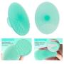 Silicone Face Scrubbers Exfoliator Brush-Facial Cleansing Brush Blackhead Scrubber Exfoliating Brush-Facial Cleansing Pads Precision Pore Cleansing Pad Acne Blackheads Removing Face Brush-2 Pack