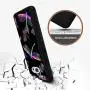 HTC 10 Case with Beautiful Dragonfly Pattern Whimsical Design Bumper Black Soft TPU and PC Protection Anti-Slippery &Fingerprint Case for HTC 10