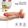 Realistic Massager 8.3 inch with Strong Suction Cup for Hands-Free, ACVIOO Double Layer Silicone Bendable Massager for Women