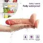 Realistic Massager 8.3 inch with Strong Suction Cup for Hands-Free, ACVIOO Double Layer Silicone Bendable Massager for Women