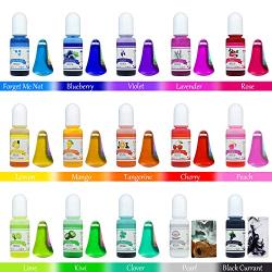 Epoxy Resin Pigment - 15 Color Liquid Epoxy Resin Dye - Highly Concentrated Epoxy Resin Colorant for Resin Color Art, DIY Jewelry Making Supplies - AB Resin Coloring for Paint, Crafts - 10ml Each