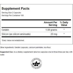 Swanson Gelatin & Silicon 200 Caps 4 Pack