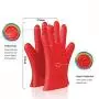 JunbosiKitchenware Red Silicone Gloves 11 Piece Set Non-Stick Kitchenware Set Environmentally Friendly High Temperature High Temperature Anti-Scalding