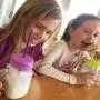 Silikids Universal Silicone Straw Lids, BPA-Free Cup Covers for Kids (Lime/Green/Purple)