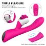 Waterproof G Vibrator Dildo for Women with 9 Strong Vibration Modes for Effortless Insertion, Silicone G Spot Vibrator Clitorial Vibrator for Exciting Stimulation- Ideal Sex Toy for Female