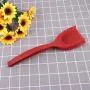 Hemoton Grip and Flip Tongs Spatula 2 in 1 Cooking Turner Silicone Kitchen Spatula for Steak Omelette Pancake Egg Frying Red