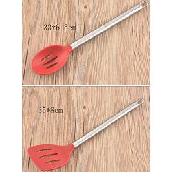 SKYyao Kitchen utensil set Non-stick pot silicone kitchenware seven piece set stainless steel handle nylon scoop kitchen tool nylon + stainless steel