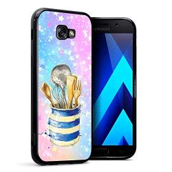 Samsung Galaxy A3 2017 Case, Kitchenware Shock-Absorption TPU Rubber Bumper Samsung Galaxy A3 2017 Case, Ultra Thin Slim Protective Cover for Samsung Galaxy A3 2017-Black