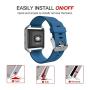 Simpeak for Fitbit Blaze Bands with Frame, Silicone Replacement Band Strap with Frame Case for Fit bit Blaze Smart Fitness Watch, Small/Large