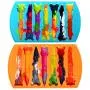 CrayOn 4 Animal Shaped Chunky Silicone Oven Safe Crayon Molds (Makes 28 Animal Crayons Total) by My Fruit Shack