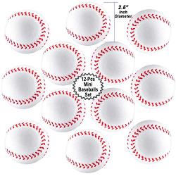 Mini Sports Balls for Kids Party Favor Toy, Soccer Ball, Basketball, Football, Baseball (12 Pack) Squeeze Foam for Stress, Anxiety Relief, Relaxation.