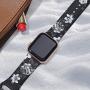 OriBear Compatible with Apple Watch Band 40mm 38mm 44mm 42mm Elegant Floral Bands for Women Soft Silicone Solid Pattern Printed Replacement Strap Band for Iwatch Series 5/4/3/2/1