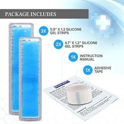 ScarOut! Silicone Scar Sheets for Scar Removal (2 Month Supply) - C Section Recovery Scar Treatment, Keloid Scar Removal and more! - 5x Silicon Sheets For Scars in two sizes - Scar Gel Silicone Tape