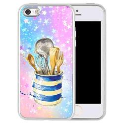 Kitchenware iPhone SE Transparent Phone Shell Case (2016), iPhone 5 Case (2012), iPhone 5S Case (2013) 5.5 Version Full Body