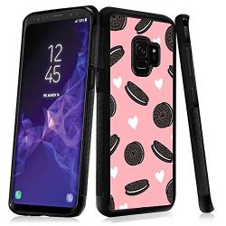 Samsung Galaxy S9 Case,Flexible Soft TPU Cover Shell,Slim Silicone Black Rubber Non-Slip Durable Design Protective Phone Case for Samsung Galaxy S9 -Biscuits