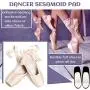24 Pieces Foot Pads for Sesamoiditis Dancer Sesamoid Pad Felt Forefoot Cushion Pads Metatarsal Feet Pads Self-Adhesive Foot Cushion Pad for Men and Women Dancing Running Sports Pain Relief