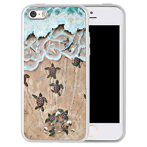 iPhone SE 5s 5 Case, Baby Turtle Shock-Absorption TPU Rubber Bumper iPhone SE 5s 5 Case, Ultra Thin Slim Protective Cover for iPhone SE 5s 5-Clear