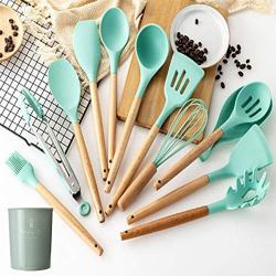 WSPQ Kitchenware Set, Silicone Cooking Utensil Set, Suitable for All Kinds of Cooking, Baking, Including Spatula, Soup Spoon, Colander, Pasta Spoon