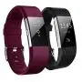 Hanlesi Bands Compatible with Fitbit Charge 2, Soft Silicone Breathable Fashion Sport Strap for Fit bit Charge2 Replacement Original Accessory
