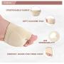 RooRuns Metatarsal Pads Ball of Foot Cushions Metatarsal Foot Pads for Pain Relief,Gel Pads Cushion for Metatarsalgia Mortons Neuroma Fabric Metatarsal Sleeve Pads for Women/Men 2Pairs (Black+Beige)