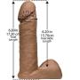 Doc Johnson Vac-U-Lock - The Realistic Cock - ULTRASKYN - 6 Inch - F-Machine and Vac-U-Lock Harness Compatible Dildo - Caramel