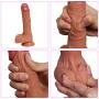 Women Dilló 8.3 Inch Realistic Huge Penetrator Toys for Women with Suction Cup Soft Waterproof Long Toys