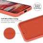 SURPHY Silicone iPhone Xs MAX Case, Slim Soft Liquid Silicone Rubber Full Body Protection Phone Case Cover with Microfiber Lining for iPhone Xs MAX Case 6.5", Nectarine