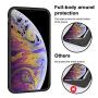 iPhone Xs Case, iPhone X Case, Anuck Soft Silicone Gel Rubber Bumper Case Anti-Scratch Microfiber Lining Hard Shell Shockproof Full-Body Protective Case Cover for iPhone X/Xs 5.8" 2018 - Black