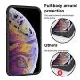 iPhone Xs Case, iPhone X Case, Anuck Soft Silicone Gel Rubber Bumper Case Anti-Scratch Microfiber Lining Hard Shell Shockproof Full-Body Protective Case Cover for iPhone X/Xs 5.8" 2018 - Black