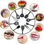 Silicone kitchenware set,MOLLG Hygienic Solid Coating,Heat Resistant Baking Spoonula,Brush,Whisk,Spatula,Ladle,Spoon,Tongs etc.10 Piece Cooking Set (Red)