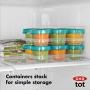 OXO Tot Baby Blocks Food Storage Containers, Teal, 2 Ounce
