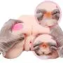 Mens Adult Sex Toys Super Soft & Realistic 2 Entries Pussy Ass Anal Sex Doll - Lifelike Women Body Torso Silicone Love Doll Male Masturbator for Men Couples Gay Best Gift
