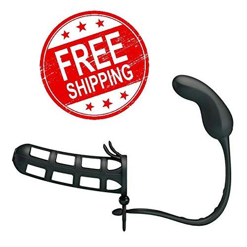 Unreal Waterproof Silicone Shaft Sheath Extension Extender Cage Moving Plug Toy Sensation1708