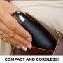 Handheld Wand Massager Compact Powerful Cordless | Waterproof Wireless Personal Massager Wand for Women | USB Rechargeable Full Body Hand-Held Back Massager