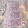 Goodjobb Silicone Cake Mold Baking Mould Environmentally Friendly Rose Pattern Gray Bar Party Product