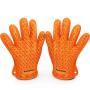 Heat Resistant Silicone Gloves for Cooking Offer Unrivaled Quality - Perfect for Inside and Outside Bbq Grilling. Protects From Unsafe and Painful Burns. Your Vital Protection for High Temperatures and More Competent Than Potholders. Stretchy, Versatile, 