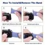 VATI Sport Band Compatible for Apple Watch Band 38mm 40mm 42mm 44mm, Soft Silicone Sport Strap Replacement Bands Compatible with 2019 Series 5 iWatch Apple Watch Series 4/3/2/1, Sport, Nike+, Edition