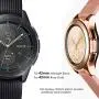 CAVN 4-Pack Screen Protector Compatible with Samsung Galaxy Watch 42 mm Tempered Glass Waterproof Screen Guard Cover Compatible with Samsung Galaxy 42 mm Rose Gold/Midnight Black Watch