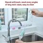 Silicone Bottle Cleaning Brush, 2 Pack Water Bottle Brush with Long Handle, Kitchen Cleaning Brush for Cleaning Baby Bottles, Hydroflasks, Vase and Narrow Neck Bottles
